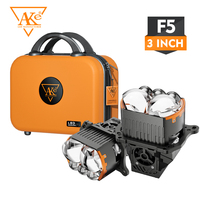 Phares de projecteur laser bi-LED AKE F5 200W à installation sans perte, lentille de projecteur bi-LED de 3 pouces, 7000K, 20000Lm, faisceau haut et bas