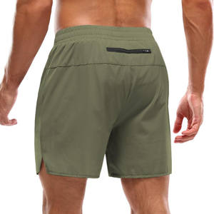 Pantalones cortos de playa para hombre de 160g, 97% poliéster, 3% algodón, tela satinada, impermeables, de secado rápido, de longitud media, informales, para correr. - Product Image 5