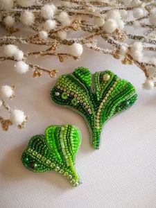 งานฝีมือ MD HANDICRAFTS ออกแบบเองตามสั่ง แรงบันดาลใจจากธรรมชาติ งานปักประดับลูกปัด เข็มกลัดตกแต่ง ดีไซน์ทันสมัย สำหรับผู้หญิง งานแต่งงาน โอกาสพิเศษ - Product Image 6