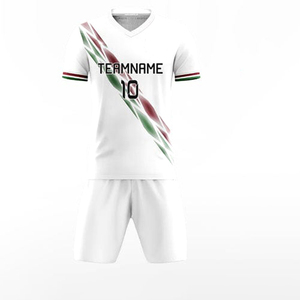 High Quality Custom Football Soccer Jerseys Full Sublimation Printing Training Uniform Set Club Logo Team <b>Name</b> Kids Adults Green - Product Image 3