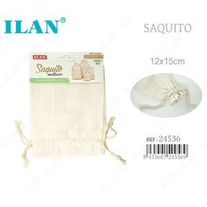 Sacchetto Multiuso in Cotone con Cordoncino 12x15 cm per Conservazione - Product Image 1
