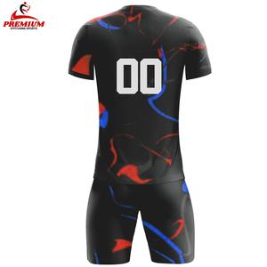 Uniforme de Fútbol Personalizado de Verano, Transpirable, de Manga Corta, Unisex, Duradero, 100% Poliéster, Protección UV, Secado Rápido, Antibacterial - Product Image 2