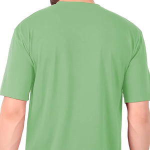 Ensemble t-shirt et short pour homme, prix bas, vert clair, tissu confortable et respirant, coton, fabriqué au Pakistan - Product Image 5