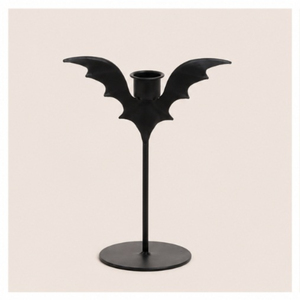 Candelabro de Murciélago de Hierro Negro Mate para Velas Cónicas, Centro de Mesa Espeluznante para Halloween y Decoración Gótica Vintage para el Hogar - Product Image 3