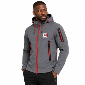 Chaqueta Safari Premium Personalizada, Impermeable, Cortavientos, con Capucha, Logotipo Reflectante, Detalles Rojos, Secado Rápido, Ecológica, Anti-UV - Product Image 3
