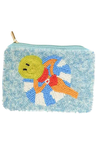 Handmade Lobster Beaded Open Pouch Ocean Theme Clutch <b>Purse</b> Bead Embroidery Small Handbag Stylish Women Accessory Eco-Friendly - Product Image 4