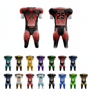 2026 New Latest Whole Sale Comfortable Sublimation Football Apparel Jersey Pants Uniform <b>Set</b> Sportswear Team Padded Football Kit - Product Image 1