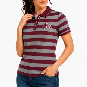Camiseta Polo de Último Diseño, Ropa de Trabajo Transpirable, Cuello Camisero, Manga Corta, Tela Premium, Camisetas Polo para Mujer - Product Image 1