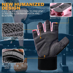 Unisex High Quality Gym <b>Gloves</b> Customized Full & Half Finger Design in Solid Colors for Men & Women Weightlifters <b>Gloves</b> - Product Image 3