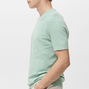 Camiseta de Punto Blanca Personalizada para Hombre, Estilo Veraniego, Simple, Holgada, 100% Algodón, Cuello Redondo, Manga Corta, OEM ODM - Product Image 5