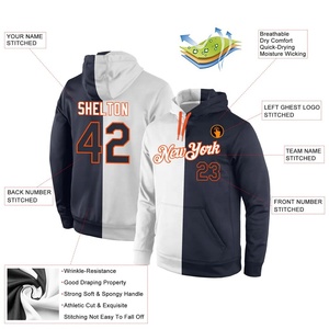 Vente en gros de sweat à capuche de sport imprimé en 3D imperméable et surdimensionné par sublimation brodé par transfert de chaleur pull décontracté léger 100% - Product Image 4