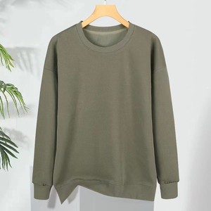 Sweat-shirt unisexe ample en velours côtelé épais 420G, avec logo brodé personnalisé, fabrication OEM en Chine. - Product Image 3