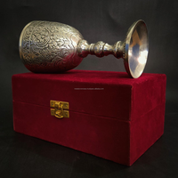 Calice en laiton personnalisé, fait main, durable, style vintage américain, mariages, occasions spéciales, communion médiévale, verre à vin