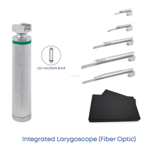 Kit d'intubation des voies respiratoires pour ORL et usage vétérinaire, avec laryngoscope Miller à fibres optiques et 5 lames droites, certifié CE ISO, OEM ODM, vente en gros - Product Image 6