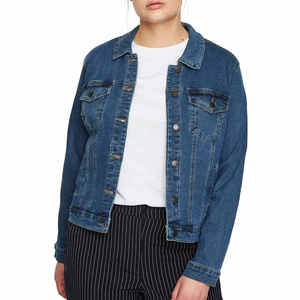 Veste en jean pour femme de qualité supérieure, prix d'usine OEM ODM personnalisé, veste décontractée douce, durable et confortable, fournisseur - Product Image 2