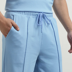 Ensemble 2 pièces homme haut de gamme, coupe slim, respirant, écologique, décontracté, streetwear, t-shirt à manches courtes et short de sport pour l'été - Product Image 3