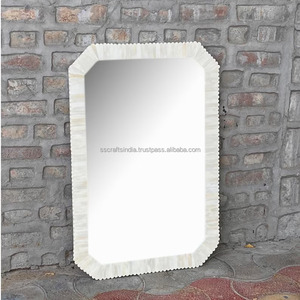 Pièce de déclaration de miroir d'incrustation d'os la plus demandée pour un style intérieur sophistiqué disponible pour le prix d'usine - Product Image 3
