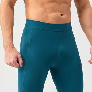 Leggings de compression pour hommes à taille élastique mi-haute, vente en gros, prix abordable, service OEM, tenue de sport durable, coupe décontractée et ajustée - Product Image 3