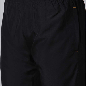 Survêtement noir respirant pour homme, fermeture éclair intégrale, col montant, style sportif, vêtement d'automne, coupe classique, matière polyester, poches latérales - Product Image 3