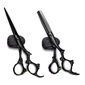 Tijeras de Entresacar Profesionales de Acero Inoxidable Black Dragon para Peluquería y Barbería, Juego para Diestros con Mango de Dragón, Premium, Afiladas, 30 - Product Image 5