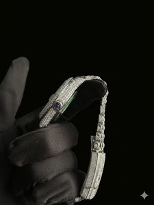 Montre mécanique de luxe pour homme, style Hip Hop, incrustée de diamants Moissanite, avec date, bijoux de poignet - Product Image 2