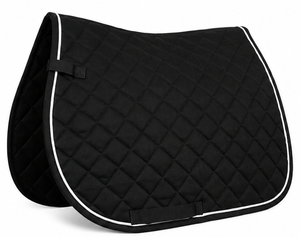 Tapis de selle de dressage polyvalent avec design matelassé et doublure en polaire pour usage sportif équestre - Product Image 1
