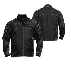 Chaqueta de Motociclismo para Hombre de Alta Calidad con Certificación CE, Cierre de Cremallera, Ventilaciones, Tela Cordura con Diseño - Product Image 4