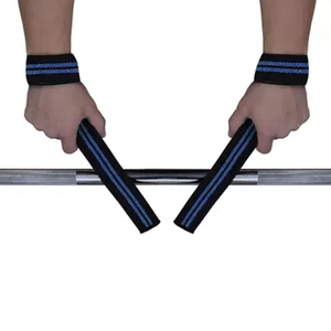 Sangles de musculation longues en coton avec boucle sécurisée pour une force de traction accrue lors des séances d'entraînement en salle de sport au quotidien - Product Image 6