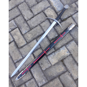 Espada templaria medieval de acero inoxidable con cruz roja, artículos decorativos - Product Image 1