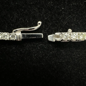 สร้อยคอเพชรทรงบริลเลียนต์ Dada Diamond Jewellery รับรองโดย IGI น้ำหนัก 3-10 กะรัต ความยาว 16 นิ้ว ทองคำแท้ 14K เหมาะสำหรับงานปาร์ตี้ งานแต่งงาน ของขวัญสำหรับเขาและเธอ - Product Image 3