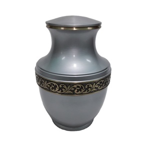 Solid Brass American Cremation Urn for Human Ashes Personalized <b>Memorial</b> <b>Plaque</b> Large Adult Size High Gloss Finish Eco-Friendly - Product Image 6