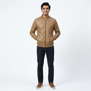 Genuine <b>Leather</b> <b>Jacket</b> Custom Men <b>Jacket</b> Hight Quality Vintage Luxury Coat Waterproof <b>Leather</b> <b>Jacket</b> for Men - Product Image 1