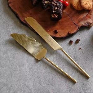 Unique Dessert Cutter Set Metal <b>Cake</b> Knife and Server Stainless Steel <b>Slice</b> Server Dessert Tools - Product Image 4