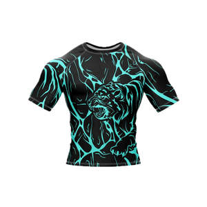 New Modern <b>Aesthetic</b> Street Wear Inspired Fitness <b>Top</b> With Street Wear Style Sublimation Printing Men Rash Guard - Product Image 6