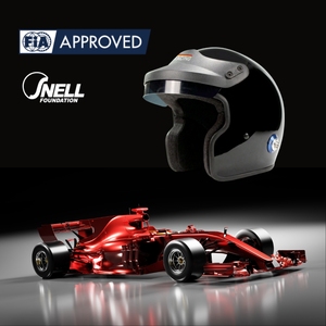 Casco Abierto 3/4 de Fibra de Vidrio Compuesta Personalizado, FIA 8859 2015 SNELL SA2020, Fábrica OEM con Certificación ISO9001 de Taiwán, Tallas 3XS a XXL - Product Image 2