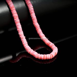 ลูกปัดโอปอลสีชมพูธรรมชาติแบบเรียบ ขนาด 6 มม. 7 มม. ลูกปัดพลอยโอปอลธรรมชาติ ความยาว 16 นิ้ว สำหรับทำเครื่องประดับ ขายส่ง - Product Image 4