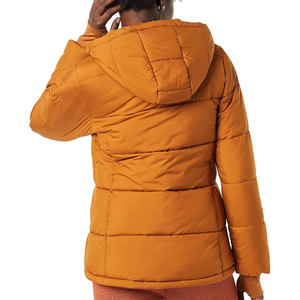 Premium Women's Coated Spring Puffer Jacket Regular Fit Long Sleeve Quilted <b>Warm</b> Zip Front Lightweight new - Product Image 2