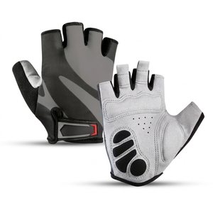 Gants de musculation en cuir à demi-doigts avec rembourrage en gel, respirants, antidérapants, compatibles écran tactile, avec sangle de poignet, pour le fitness - Product Image 5