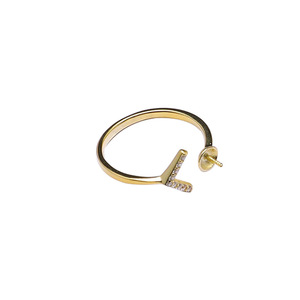 Juego de Accesorios de Plata S925 en Forma de V para DIY con Perlas, Nuevo Juego de 10 Piezas para Pendientes, Anillos, Collares, Colgantes, Cadenas, Base Vacía, Joyería de Moda - Product Image 5