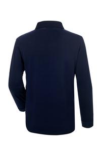 [MARK] OEM/ODM Marca Coreana MT-1211 Polo de Manga Larga de Algodón Peinado Mezclado 30's con Bolsillo en el Pecho - Product Image 2