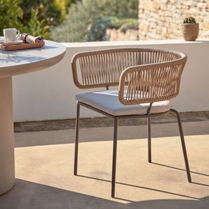 Elegant Beige Chair Upholstered Dining Chair with Soft <b>Cushion</b> and Durable Frame for Living Room Bedroom Modern Home Furniture - Product Image 3