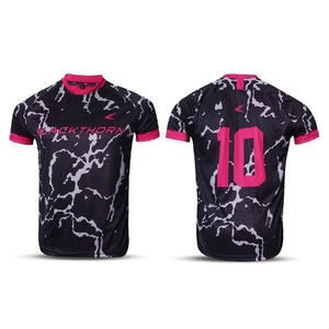 Camiseta de Fútbol Personalizada para Hombre, Sublimación, Transpirable, Poliéster, Talla Adulto 10, Diseño Personalizado con Número - Product Image 1