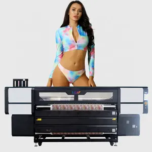 Leaf 1.9m High Speed And High Quality Sublimation Printer Digital Printing With 15 I3200 Print Heads