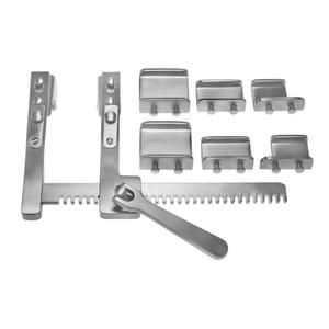 Burford Finochietto Rib Spreader Retractor Instrument Set Professional Use Manual 4 Blades 1-3/4" X 2-1/4" 12" by <b>Blush</b> surgical - Product Image 5