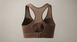 Sujetador Deportivo Sin Costuras para Mujer, Color Marrón, Sin Tirantes, Soporte Medio, Tejido Lyra Transpirable de Secado Rápido para Fitness, Yoga y Gimnasio - Product Image 2