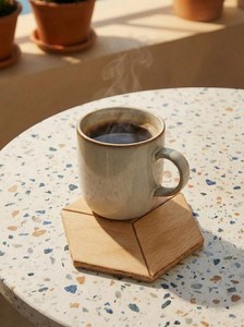 Walnut Wood <b>Coasters</b> Set Wooden Drink <b>Coasters</b> Natural Wood Cup <b>Coaster</b> Set Heat Resistant Coffee <b>Table</b> <b>Coasters</b> Rustic Home Dec - Product Image 6