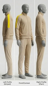 Ensemble de survêtement unisexe imprimé et uni, tissu doux, respirant, séchage rapide, molleton, tenue décontractée pour l'entraînement, vêtements de fitness, hiver - Product Image 6