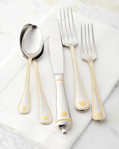 Ensemble de couverts en métal réutilisables de qualité supérieure comprenant une fourchette, une cuillère et un couteau pour une restauration moderne et un usage quotidien en cuisine - Product Image 1