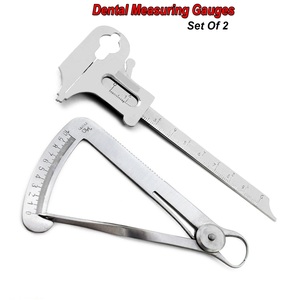 เครื่องมือวัดขนาดฟันแบบแมนนวล Optitech Healthcare Dental Boley Gauge Caliper รุ่น QR-7409 ทำจากสแตนเลสสีเงิน ได้รับมาตรฐาน CE สำหรับการผ่าตัด - Product Image 6
