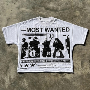 เสื้อยืดโอเวอร์ไซส์ลำลองทรงหลวมผ้าคอตตอนเนื้อหนาคุณภาพพรีเมียมระบายอากาศได้ดีสไตล์สตรีทแวร์สั่งทำพิเศษ - Product Image 3